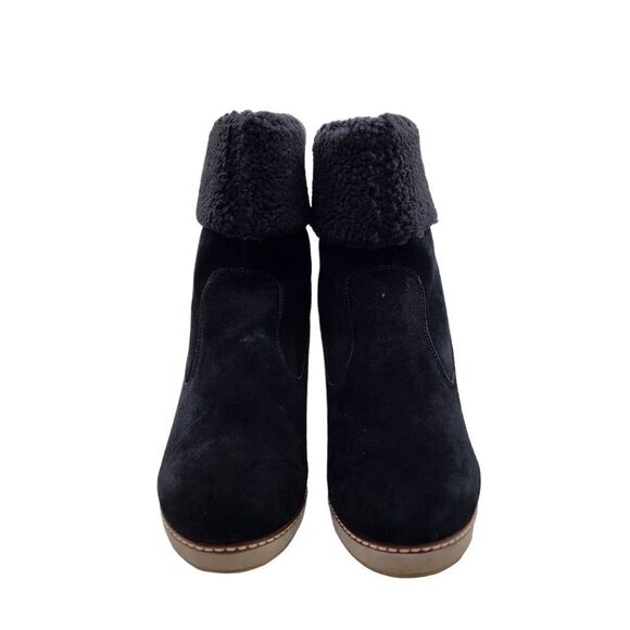 Kensie Women's Holliston Suede Cold Weather Wedge Boots - 10 - Picture 3 of 9